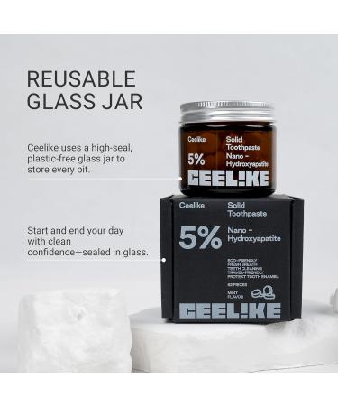 CEELIKE 5% Hydroxyapatite Toothpaste Tablets Natural Cleaning Gentle Gum Care Strengthen Enamel & Fresh Taste Healthy Sweet Flavor (62) - Buy Online on GoSupps.com