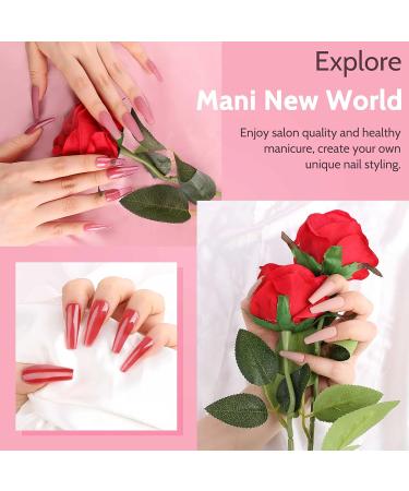 Lavender Violets 48pcs Jelly Gel Nail Polish Kit with LED Nail Dryer | Trendy Soak Off Colors | Matte Top Coat & Free Nail Decorations Included | Manicure Tools - Q976 - Buy Online on GoSupps.com