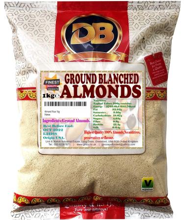 Almond Flour 1kg Blanched Ground Premium Quality Almonds Gluten Free Low Carb and High Fiber Blanched Almond Flour Perfect for Keto Natural Almond Flour Suitable for Vegetarian and Vegan Diets - Buy Online on GoSupps.com