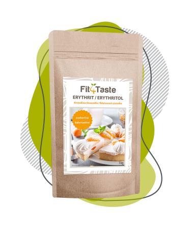 Fit4 button erythritus |1kg bag |Sugar alternative |Sugar -free |Calorie -free |For baking |Calorie -free sweetener |Tobes on the basis of erythritus |1kg bag