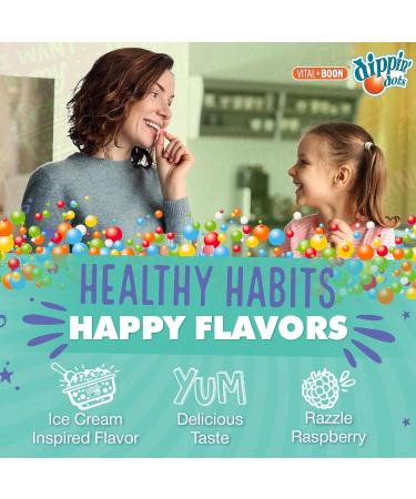 Dippin' Dots Magnesium Gummies for Women Men & Kids Razzle Raspberry Magnesium Citrate Gummies with No Artificial Colors or Flavors Vegan Friendly Calm Nerve Bone & Muscle Supplement (60 Count) 60 Count (Pack of 1) - Buy Online on GoSupps.com