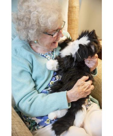Memorable Pets Cat Plush Therapy Toy - Black & White - Ideal for Seniors with Memory Loss - Buy Online on GoSupps.com