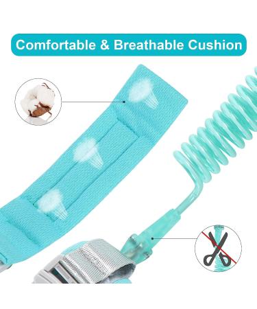 Anti Lost Wrist Link for Kids with Upgraded Safety Locks - Green, 8.2 Feet - Buy Online on GoSupps.com