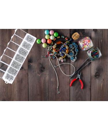 Paxcoo 1500Pcs Silver Jump Rings with Lobster Clasps, Jewelry Pliers - Jewelry Making Supplies & Necklace Repair Kit - Buy Online on GoSupps.com