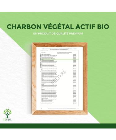 BIOPTIMAL - Organic Activated Vegetable Charcoal Powder - Digestion for Gut Health - Ingredient for Pastry or Cosmetics - White Teeth Mask - Made and Origin France - 50 g - Buy Online on GoSupps.com