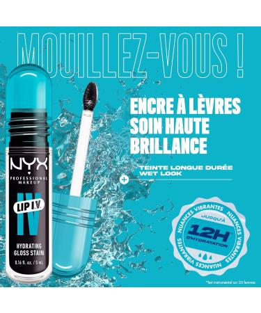 NYX Professional Makeup Lip IV Gloss up to 12 hours of hydration highly pigmented glossy finish Grape Gushin' - Buy Online on GoSupps.com