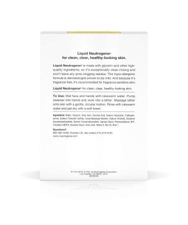 Neutrogena Liquid Neutrogena Facial Cleansing Formula - Fragrance Free 8 oz | International Shipping Available - Buy Online on GoSupps.com
