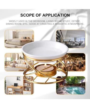 Buy CLKONKA Replacement Wax Warmer Bowl - Durable Ceramic Wax Melt Bowl for Most Warmers - Round Shape (4) | Enhance Your Wax Melting Experience - Buy Online on GoSupps.com