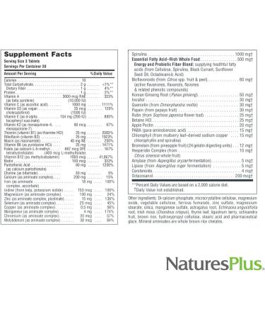 NaturesPlus Source of Life - 90 Tablets Pack of 2 - Multivitamin & Mineral Supplement with Concentrated Whole Foods - Gluten Free Vegetarian - 60 Total Servings 90 Count (Pack of 2) - Buy Online on GoSupps.com