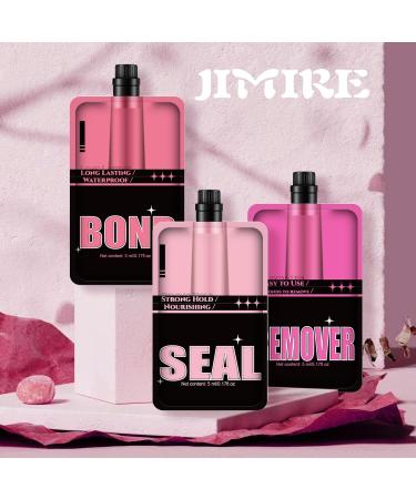 3-in-1 Lash Bond, Seal, & Remover Kit - Strong Hold Adhesive for DIY Eyelash Extensions - Long Lasting & Easy to Use - 3 * 5ml - Buy Online on GoSupps.com