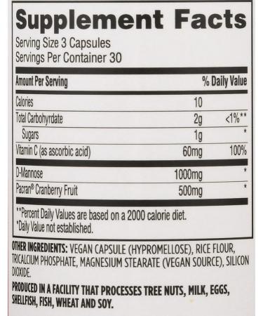 365 D-Mannose with Cranberry 90 Count - Whole Foods Market - Buy Online on GoSupps.com