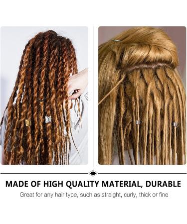 EXCEART 1 Box Braid Ring Dreadlocks Beads Hair Braiding Tube Ring Braided Hair Accessories Hairstyle Braiding Accessories Braided Headband Dread Beads Gold Metal Charm Miss Knitting Ring - Buy Online on GoSupps.com