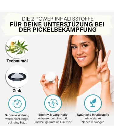 Leafy Zinc Ointment for Pimples | High Dosage with Tea Tree Oil & Salicylic Acid | 50ml Natural Anti-Pimple Cream | Satisa - Buy Online on GoSupps.com