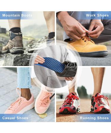 Walkhero Plantar Fasciitis Insoles | High Arch Support Orthotic Shoe Inserts | Relieve Foot Pain | Mens 11-11 1/2 | Womens 13-13 1/2 Blue - Buy Online on GoSupps.com