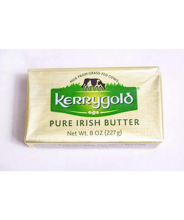Kerrygold Salted Butter 8 oz Foil Pack (Pack of 5) - Premium Quality Butter | 40 oz Total - Buy Online on GoSupps.com