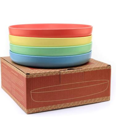 Pomelo Bamboo Plates for Kids Toddlers and Children - Reusable Bamboo Kids Plates - BPA Free Child and Toddler Plates - Non-Toxic Bamboo Material - Eco-Friendly Biodegradable and Dishwasher Safe Raindow - Buy Online on GoSupps.com