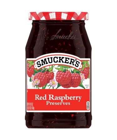 Smucker's Red Raspberry Preserves, 18 Ounces (Pack of 4) Red Raspberry 18 Ounce (Pack of 4)