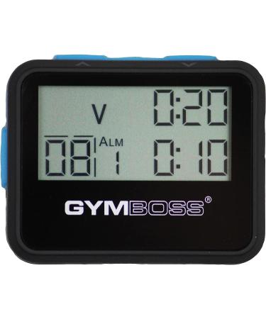Gymboss Interval Timer and Stopwatch Bundle with Watchstrap - Black/Blue, One Size Fits All - Buy Online on GoSupps.com