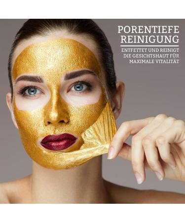 ZENIX Gold Mask - Face Mask with Anti-Ageing Effect - Against Blackheads - Against Pimples - Blackhead Remover Mask - Face Mask - Peel Off - Pimple Removal - Black Mask - Blackhead Mask Face Mask - Buy Online on GoSupps.com