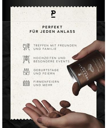 P-Stash Black Box Chocolate Dream Nuss Mix - Handroasted Nuts Covered with Chocolate | Pecans Hazelnuts & Almonds | Perfect Gift Idea - International Shipping Available - Buy Online on GoSupps.com