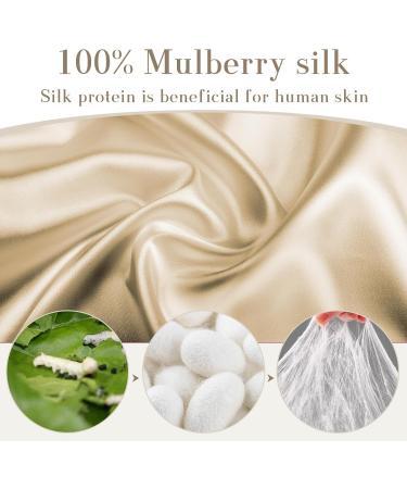 100% Mulberry Silk Sleep Mask - Adjustable Eye Mask for Men & Women | Side Sleeper Blackout Eye Cover for Travel & Office | Large Size (Taupe - Buy Online on GoSupps.com