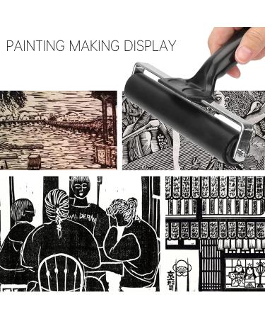 Rubber Brayer Roller 5.9 Inch Art Ink Painting Printmaking Stamping Tool - Walfront - Buy Online on GoSupps.com
