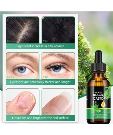 Hair Oil Organic Castor Oil for Hair Growth Natural Castor Oil for Body Hair Nails Eyebrows - Buy Online on GoSupps.com