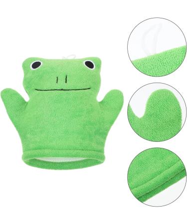 FOMIYES Frog Shape Bathing Mittens | Exfoliating Shower Gloves & Spa Back Scrubber for Men Women & Kids - Buy Online on GoSupps.com