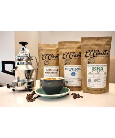 El Criollo Cafes Gourmet Arabica Coffee BEANS El Criollo 100 Natural Roasted Arabica Blend Specialty Coffee Pack of 4x250gr 1KG - Buy Online on GoSupps.com