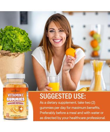 NEW AGE Orange Vitamin C Gummies - 120 Count - Supports Healthy Immune System - Vegetarian & Gluten-Free - Buy Online on GoSupps.com
