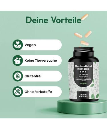 Supplement Hub Milk thistle artichoke dandelion complex high dose 150 capsules 5in1 complex with milk thistle + artichoke + dandelion + desmodium + choline vegan laboratory tested packaging Not flavored - Buy Online on GoSupps.com