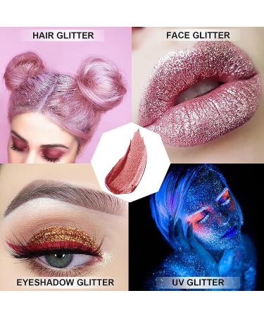 Holographic Glitter Gel for Eyes, Face, Body, Hair & Nails - Waterproof & Long Lasting Shimmer Makeup - 0.7 fl oz (Fairy White 01) - Buy Online on GoSupps.com