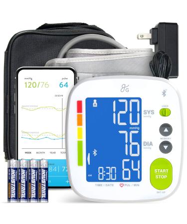 Bluetooth Blood Pressure Monitor Cuff by Balance with Upper Arm Cuff, Digital Smart BP Meter With Large Display, Set also comes with Tubing and Device Bag