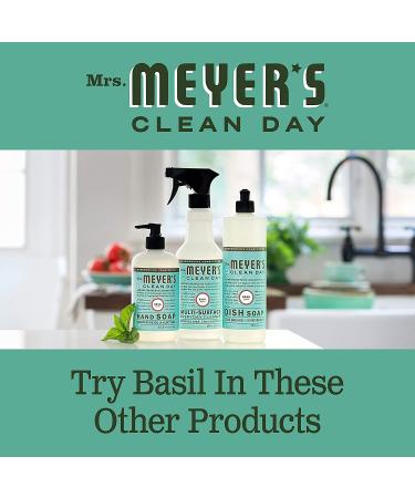 Mrs. Meyer's Clean Day Liquid Dish Soap - Biodegradable Basil Formula - 16 fl. oz - Buy Online on GoSupps.com