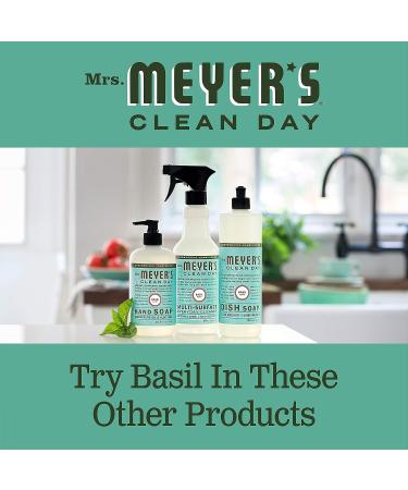 Mrs. Meyer's Basil Hand Soap Refill 33 Fl. Oz - Pack of 2 | Biodegradable Formula with Essential Oils - Buy Online on GoSupps.com