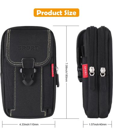 Hejo Men's Tactical Belt Bag - Small Multifunctional Hip Bum Bag for Cycling Hiking & Camping - Buy Online on GoSupps.com