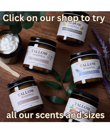 Beef Tallow for Skin Care Face Hands - Natural Moisturizer - Whipped - Organic Grass-Fed Beef Fat - Vitamins A D E K - Dry Skin Baby Diaper Cream - Hydrating - Handmade - Unscented - 2 oz Jar - Buy Online on GoSupps.com