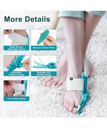 Buy Bunion Corrector for Women & Men | Adjustable Orthopedic Big Toe Support | Left & Right Feet | Green (1PC - Buy Online on GoSupps.com