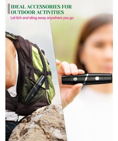 Insect Sting & Bite Relief - 2-in-1 Bug Bite Suction Tool & Heat Relief | Rechargeable Itch Sucker for Mosquito & Bug Bites | Essential Summer Outdoor Gadget - Buy Online on GoSupps.com