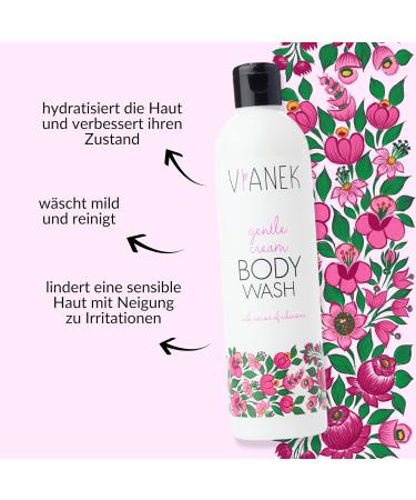 VIANEK Soothing Cream Shower Gel Vegan Natural Cosmetics for Men and Women Size 300 ml - Buy Online on GoSupps.com