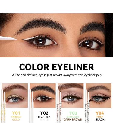 Eye pencil 4Piece Smudge Resistant Makeup Set Long Lasting Gel Eye Pencil MakeupFor Daily Use Travel Party Work Sports Outdoor And Birthday - Buy Online on GoSupps.com