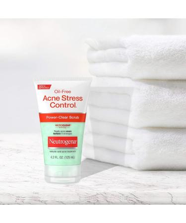 Neutrogena Oil-Free Acne Stress Control Face Scrub - Salicylic Acid Acne Treatment for Clear Skin - 4.2 fl. oz - International Shipping Available - Buy Online on GoSupps.com