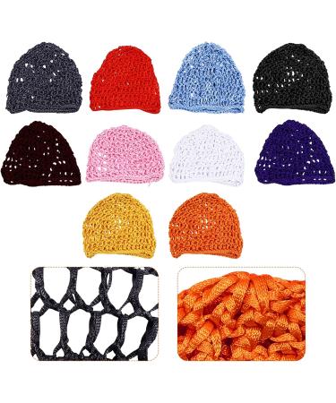 Lurrose 10-Piece Mesh Crochet Hair Network Caps - Short Women's Hair Snoods for Sleep & Comfort | International Shipping Available - Buy Online on GoSupps.com