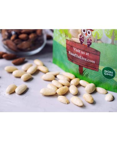 Organic Blanched Whole Almonds 1.5lbs - Non-GMO, Raw, Unsalted | Keto, Paleo, Kosher | High Protein, Fiber & Nutrients | 1.5lb Pack - Buy Online on GoSupps.com