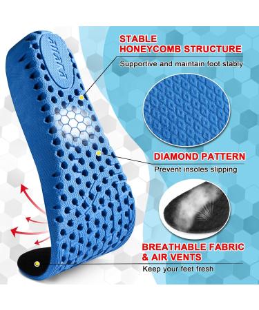 Ailaka Height Increase Insoles for Men & Women | Honeycomb Cushion Shoe Inserts | Shock Absorbing | Sizes 6.5-10 M / 8-11.5 W | Elevate Your Comfort & Height - Buy Online on GoSupps.com