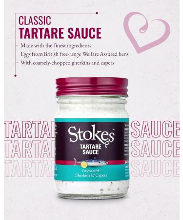 Stokes Real Tartare Sauce 3PK Smooth & Creamy Tartare Sauce Perfect For Fish Dishes Award Winning Gluten Free Tartare Sauce Made With Gherkins & Capers Beautifully Balanced Flavour 200g Glass Jar - Buy Online on GoSupps.com