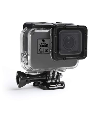 Supertig waterproof protective cover for GoPro Hero 7 Schwarz GoPro Hero 5 GoPro Hero 6 GoPro Hero 2018 action camera waterproof 45 m