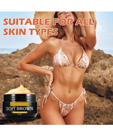 Tanning Gel - Soft & Dark Brown Tanning Accelerator for All Skin Types - 100g - Buy Online on GoSupps.com