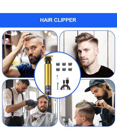 Men Hair Clippers Electric Hair Clippers Professional Men Hair Clipper | Rechargeable Electric Cordless Hair Clipper High-Performance Professional Barber Hair Cutting Kit for Precision Cuts Gold - Buy Online on GoSupps.com
