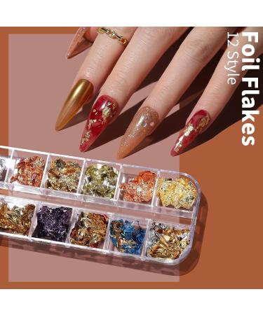 FANDAMEI Nail Tools Set: Brushes, Dotting Tools, Stickers, Sequins, Foils, Flakes, Rhinestones - Nail Art Kits - Buy Online on GoSupps.com